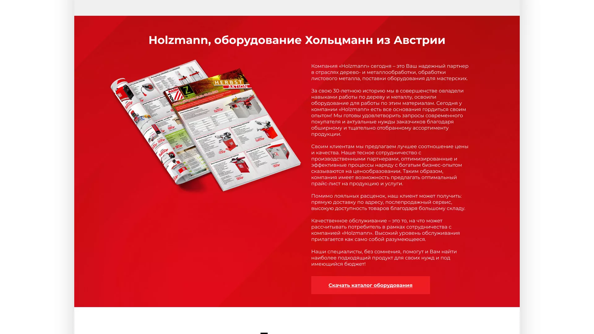 Создание сайта компании «HOLZMANN Maschinen GmbH» в Сурске