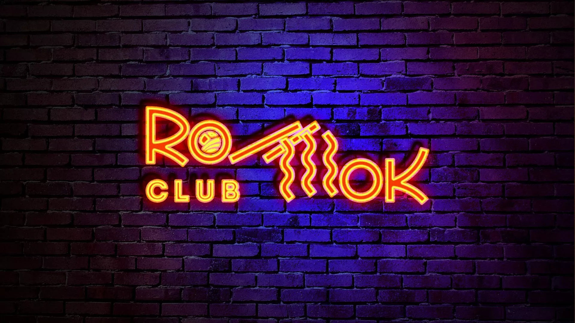 Разработка интерьерной вывески суши-бара «Roll Wok Club» в Сурске