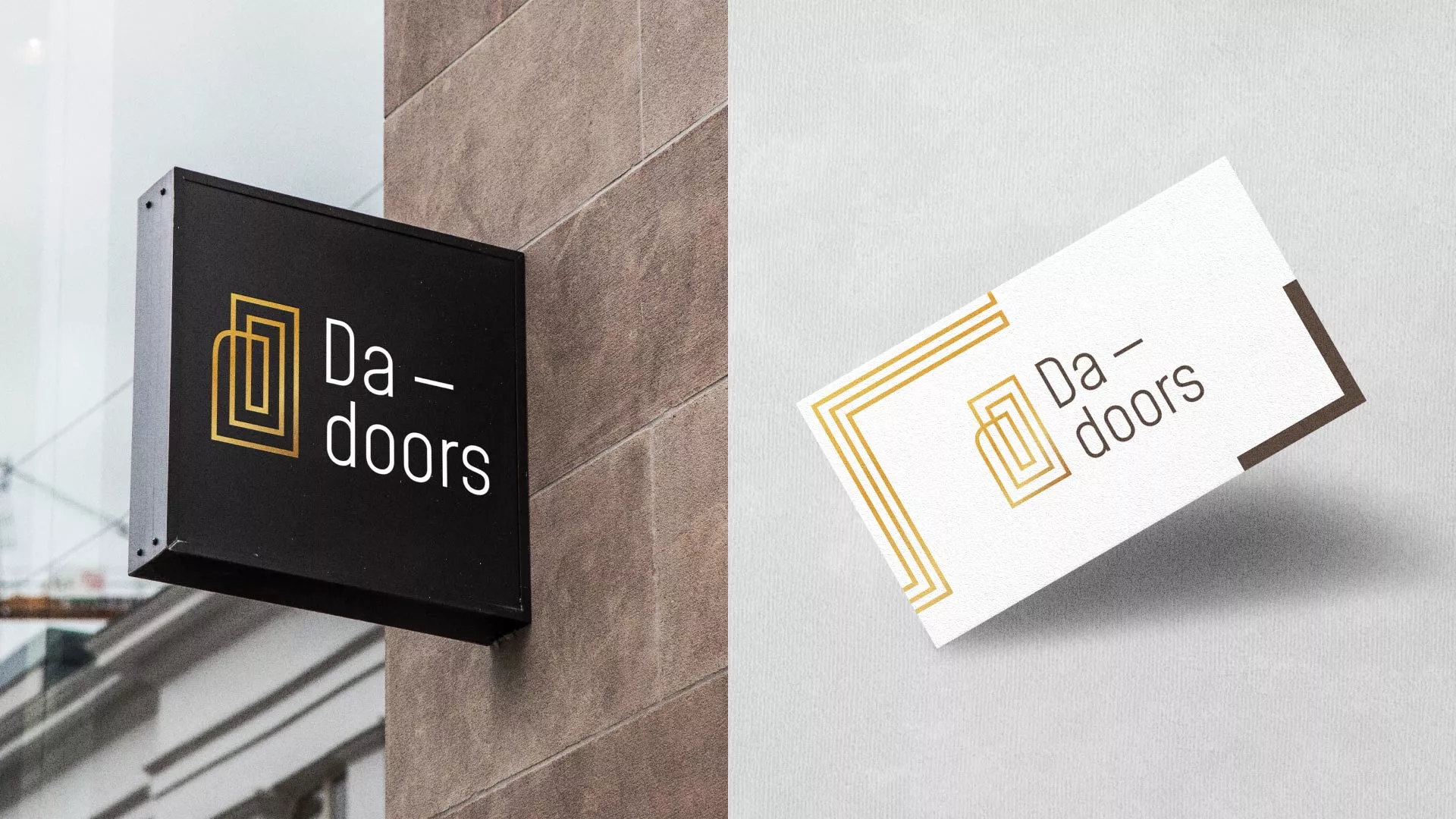 Разработка логотипа для компании «DA-DOORS» в Сурске